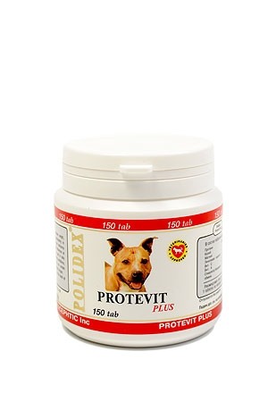 Полидекс 5905 Protevit plus д/собак, стимулирует рост мышечной массы, повышает выносливость 150таб