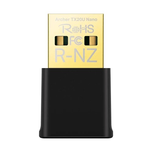 Сетевой адаптер WiFi TP-Link Archer TX20U Nano, AX1800 Мбит/с, MU-MIMO, USB 3.0, WPA3