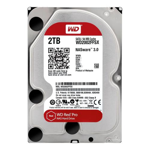 Жесткий диск WD RED PRO 3.5 2TB 64MB 7200rpm SATA (WD2002FFSX)