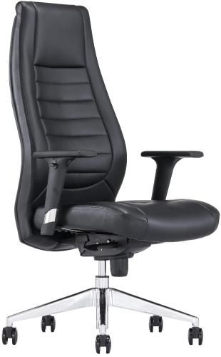 Кресло BN_Fc_EChair-599 MPU кожзам черный, алюминий
