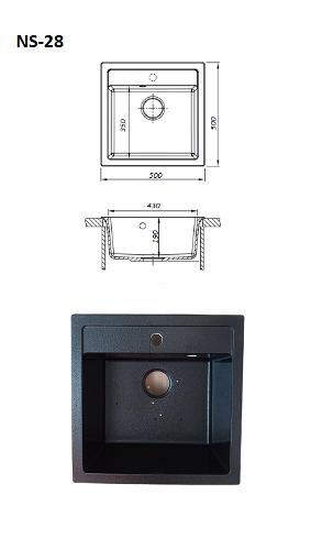 Кухонная мойка NS-28