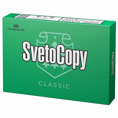 Бумага офисная А4, 80 г/м2, 500 л., марка С, SVETOCOPY CLASSIC, Россия, 146% (CIE)