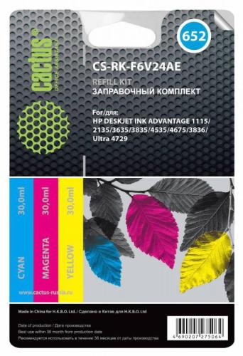 Заправочный набор Cactus многоцветный 90мл для HP DJ Ink Adv CS-RK-F6V24AE
