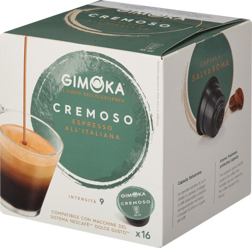 Кофе в капсулах Gimoka Dolce Gusto Espresso Cremosso (DG), 16кап/уп