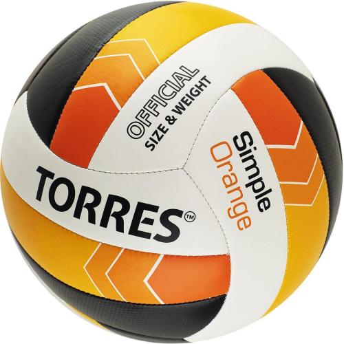 Мяч волейбольный TORRES Simple Orange р.5  арт.V32125, S0000147224