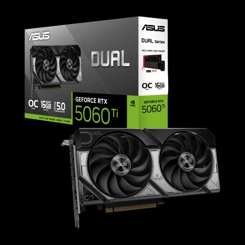 Видеокарта ASUS Dual GeForce RTX 5060 Ti 16GB GDDR7 OC Edition