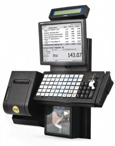 POS-комплект 9,7" Posiflex Retail Профи, черный (TX-4200, LM-3110, KB-6600 с ридером, PD-2800, фронт.стойка), без ОС (37724)
