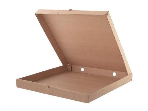 Короб картонный для пиццы 420х420х40 мм Т-22 бурый 'Е' 50 шт/уп