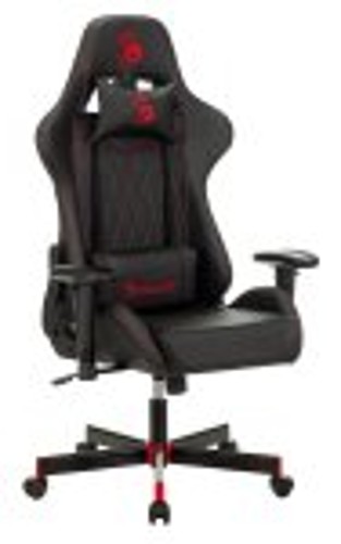 Стул A4Tech Bloody GC-800 черный ромбик эко.кожа крестов. металл