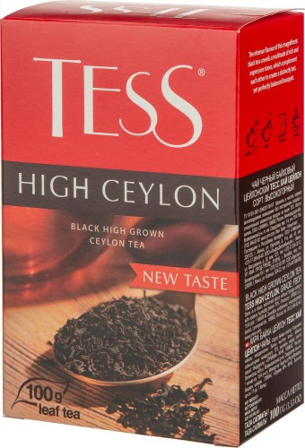 Чай черный листовой Tess High Ceylon, упаковка 100гр