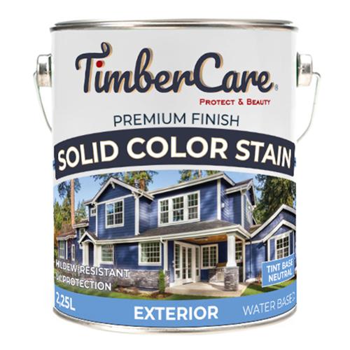 TimberCare Solid Color Stain кроющая пропитка для наружных деревянных поверхностей, прозрачный, база, 2,25 л