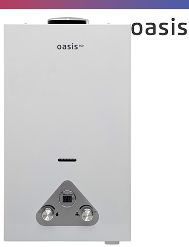 Газовый водонагреватель Oasis Eco W-20 белый