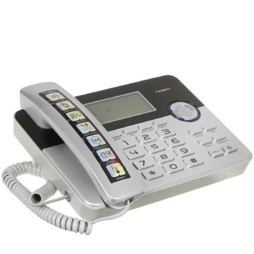 Телефон проводной teXet ТХ-259 черный-серебристый