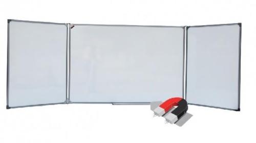 Доска школьная трехэлементная BOARDSYS 100x300, магнитно-маркерная, настенная, алюминиевая рама Доска школьная трехэлементная BOARDSYS 100x300, магнитно-маркерная, настенная, алюминиевая рама