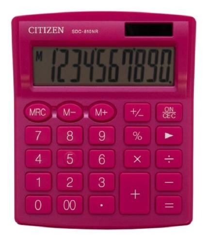 Калькулятор настольный Citizen SDC-810NR-PK 10р дв.пит КОМП-ЫЙ розовый