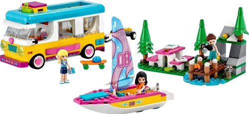 Конструктор Lego Friends Лесной дом на колесах и парусная лодка (41681)