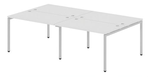 Бенч-система XTEN-S 240x140,  белый/алюминий Бенч-система XTEN-S 240x140,  белый/алюминий