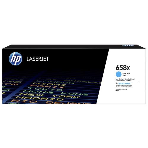 W2001X HP 658X Cyan LaserJet Toner Cartridge