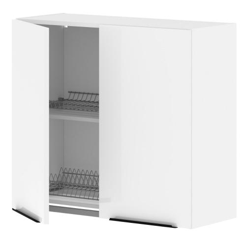 Шкаф навесной с посудосушителем ALVALINE IBIZA MHSU 8072.1P, белый/белый, 800х320х720 мм