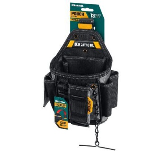 Поясная сумка KP-13E 13 карманов и петель, 280х200мм, KRAFTOOL 38772