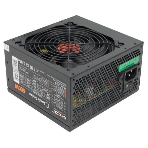 Блок питания Ginzzu 600W (CB600) ATX,12CM black,20+4p,CPU(4+4)