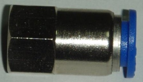 Пневмофитинг цанговый прямой с внутренней резьбой PCF 10-02 (R1/4")