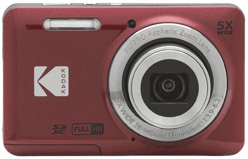 Фотоаппарат Kodak FZ55 Red, 5-х кратный опт зум, 16Мп, встр аккум