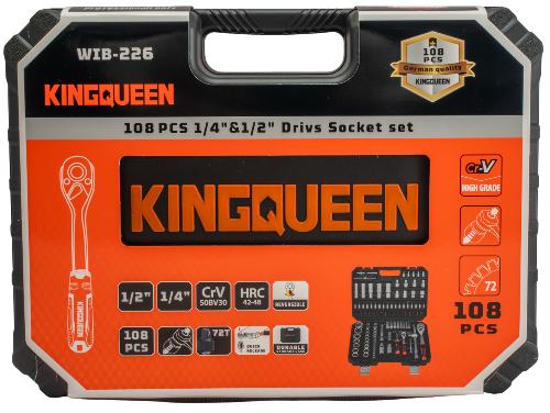 Набор инструментов KINGQUEEN 108 пред, 72 зуба, WIB-226