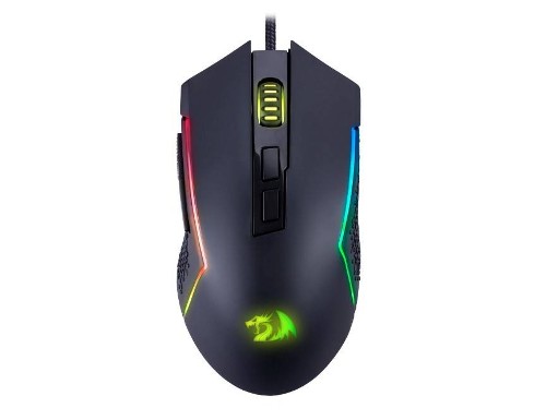 Redragon Игровая мышь проводная Trident Lite черная,RGB,7кн,8000dpi