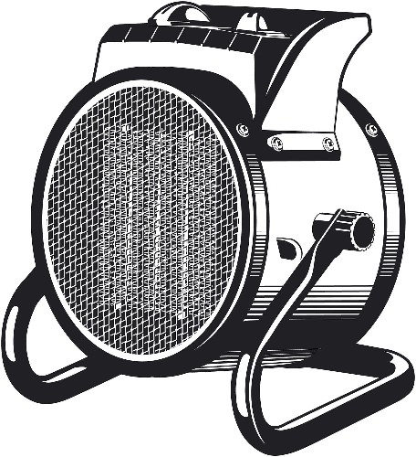 ЗУБР 3 кВт, электрическая тепловая пушка (ТПК-3Р)