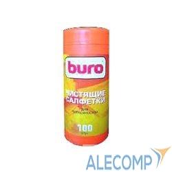 BURO BU-Tsurface 817441 Туба с чистящими салфетками, для поверхностей, 100шт.