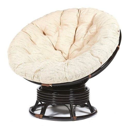 Кресло-качалка PAPASAN с подушкой, аntique brown