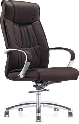 Кресло BN_Fc_Руководителя Echair-534 TL кожа коричневая, хром