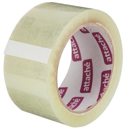Клейкая лента упаковочная Attache ATT5066cr 50 мм х 66 м, 48340