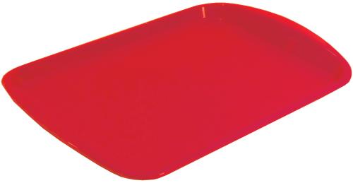 Поднос прямоугольный 470х330 мм красный, ПП