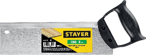 STAYER Fine, 300 мм, ножовка для стусла c обушком (1536-30)