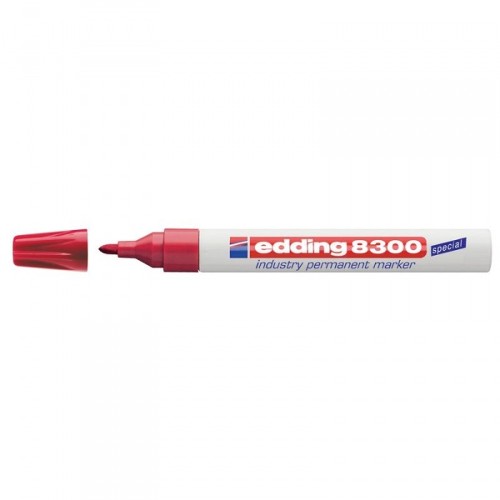 Маркер по металлу Edding E-8300/2 красный для агрессивной среды (толщина линии 1.5-3 мм)