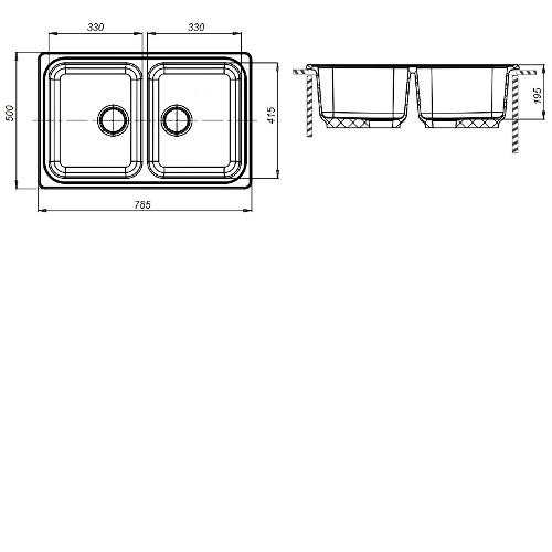 Кухонная мойка NS-18