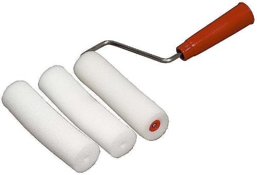 Мини-валик 40х140мм поролоновый в наборе 3 шубки + ручка, MIRAX 0363-14_z01