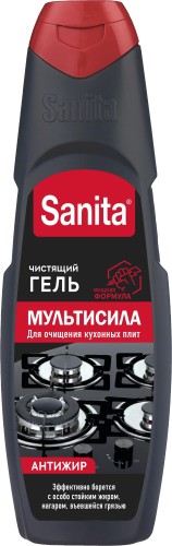 Средство для чистки плит SANITA гель антижир 500гр
